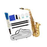 Maxbell E Flat Alto Saxophone Professional E Flat Brass Sax for Concert Players Gift