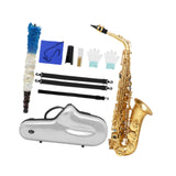 Maxbell E Flat Alto Saxophone Professional E Flat Brass Sax for Concert Players Gift