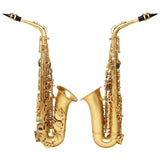 Maxbell E Flat Alto Saxophone Professional E Flat Brass Sax for Concert Players Gift