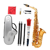 Maxbell E Flat Alto Saxophone Gold Woodwind Instrument Parts for Concert Examination