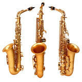 Maxbell E Flat Alto Saxophone Gold Woodwind Instrument Parts for Concert Examination