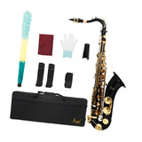 Maxbell Alto Saxophone in B Flat Brass Woodwind Instrument Parts for Gift Music Room