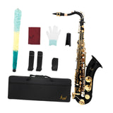 Maxbell Alto Saxophone in B Flat Brass Woodwind Instrument Parts for Gift Music Room