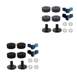 Maxbell 12Pcs Cymbal Stand Felts with Nuts Accessory Professional Cymbal Replacement black