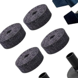 Maxbell 12Pcs Cymbal Stand Felts with Nuts Accessory Professional Cymbal Replacement gray