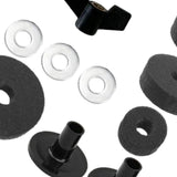 Maxbell 18Pcs Cymbal Replacement with Nuts Professional Accessory Cymbal Stand Felts gray