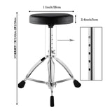 Maxbell Drum Seat Stool Height Adjustable Folding Drum Chair for Performers Drummers