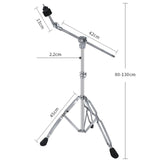 Maxbell Hi Hat Tripod Stand Cymbal Arm 3 Braced Legs Drum Stand for Percussion Parts