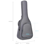 Maxbell Guitar Carry Case Cover Waterproof Padded Protective Guitar Gig Bag Backpack 41in