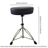 Maxbell Adjustable Nonslip Drum Stool Stand for Drummers Sound Engineers Performance