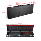 Maxbell Electric Bass Guitar Case Portable Square Protective Professional Hard Shell