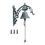 Maxbell Door Bell Iron Wall Mounted Dinner Bell for Front Entrances Weddings Porches