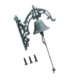 Maxbell Door Bell Iron Wall Mounted Dinner Bell for Front Entrances Weddings Porches