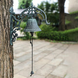 Maxbell Door Bell Iron Wall Mounted Dinner Bell for Front Entrances Weddings Porches