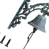 Maxbell Door Bell Iron Wall Mounted Dinner Bell for Front Entrances Weddings Porches