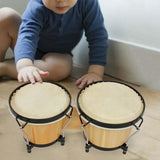 Maxbell 5.5" and 6" Bongo Drum Set Playing Congas Drum for Children Adults Beginners