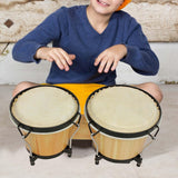 Maxbell 5.5" and 6" Bongo Drum Set Playing Congas Drum for Children Adults Beginners