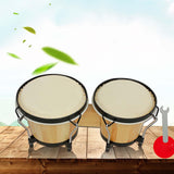 Maxbell 5.5" and 6" Bongo Drum Set Playing Congas Drum for Children Adults Beginners