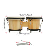 Maxbell 5.5" and 6" Bongo Drum Set Playing Congas Drum for Children Adults Beginners