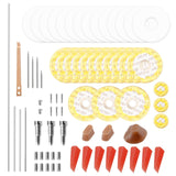 Maxbell Flute Maintenance Kit Flute Fix Diy Repairing Flute Pads for Flute Lovers Flute