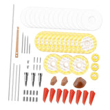 Maxbell Flute Maintenance Kit Flute Fix Diy Repairing Flute Pads for Flute Lovers Flute