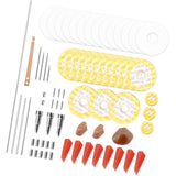 Maxbell Flute Maintenance Kit Flute Fix Diy Repairing Flute Pads for Flute Lovers Flute