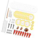 Maxbell Flute Maintenance Kit Flute Fix Diy Repairing Flute Pads for Flute Lovers Flute