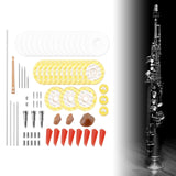 Maxbell Flute Maintenance Kit Flute Fix Diy Repairing Flute Pads for Flute Lovers Flute