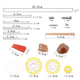 Maxbell Flute Maintenance Kit Flute Fix Diy Repairing Flute Pads for Flute Lovers Flute