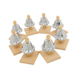 Maxbell 8 Pieces 8 Note Hand Bells Musical Bells for Party Supplies Toddlers Holiday