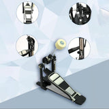 Maxbell Bass Drum Pedal Hardware Single Chain Drive Drum Step on Beater for Beginner