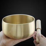 Maxbell Tibetan Bowl Set Mindfulness Yoga with Mallet for Office Friends Men 6inch
