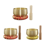 Maxbell Tibetan Bowl Set Mindfulness Yoga with Mallet for Office Friends Men 6inch