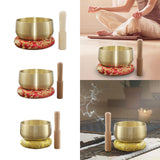 Maxbell Tibetan Bowl Set Mindfulness Yoga with Mallet for Office Friends Men 6inch