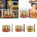 Maxbell Tibetan Bowl Set Mindfulness Yoga with Mallet for Office Friends Men 6inch