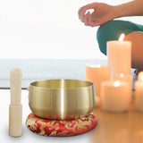 Maxbell Tibetan Bowl Set Mindfulness Yoga with Mallet for Office Friends Men 6inch