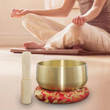 Maxbell Tibetan Bowl Set Mindfulness Yoga with Mallet for Office Friends Men 6inch