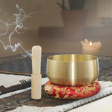 Maxbell Tibetan Bowl Set Mindfulness Yoga with Mallet for Office Friends Men 6inch