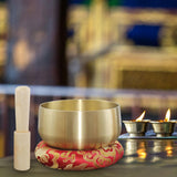 Maxbell Tibetan Bowl Set Mindfulness Yoga with Mallet for Office Friends Men 6inch
