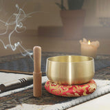 Maxbell Tibetan Bowl Set Mindfulness Yoga with Mallet for Office Friends Men 5inch