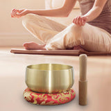 Maxbell Tibetan Bowl Set Mindfulness Yoga with Mallet for Office Friends Men 5inch