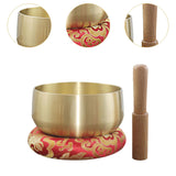 Maxbell Tibetan Bowl Set Mindfulness Yoga with Mallet for Office Friends Men 5inch