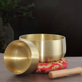 Maxbell Tibetan Bowl Set Mindfulness Yoga with Mallet for Office Friends Men 4inch