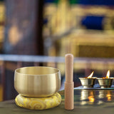 Maxbell Tibetan Bowl Set Mindfulness Yoga with Mallet for Office Friends Men 4inch