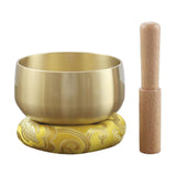 Maxbell Tibetan Bowl Set Mindfulness Yoga with Mallet for Office Friends Men 4inch