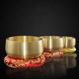 Maxbell Tibetan Bowl Set Mindfulness Yoga with Mallet for Office Friends Men 4inch