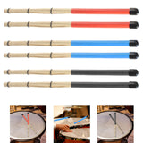 Maxbell Bamboo Drumsticks Quiet 15.75 inch Length for Rock Band Acoustic Performance red