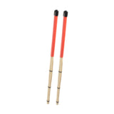 Maxbell Bamboo Drumsticks Quiet 15.75 inch Length for Rock Band Acoustic Performance red