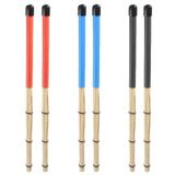 Maxbell Bamboo Drumsticks Quiet 15.75 inch Length for Rock Band Acoustic Performance red