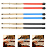 Maxbell Bamboo Drumsticks Quiet 15.75 inch Length for Rock Band Acoustic Performance red